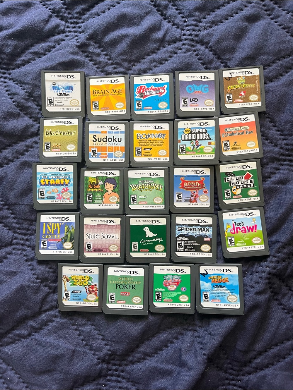 Lot Of 24 Kid Friendly Nintendo DS Games: Super Mario, Nintendog, Savvy, Starfy
